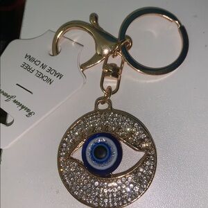 Evil Eye protection bag/purse charm keychain is stunning
